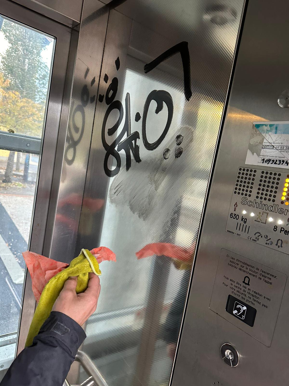 Nous supprimons tous les graffitis avec succès